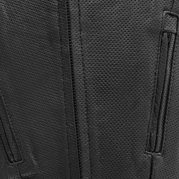 Raceway - Men's Motorcycle Perforated Leather Vest image 3