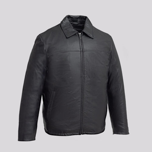 Anderson Men's Lambskin Leather Jacket — Fang Leather Co.