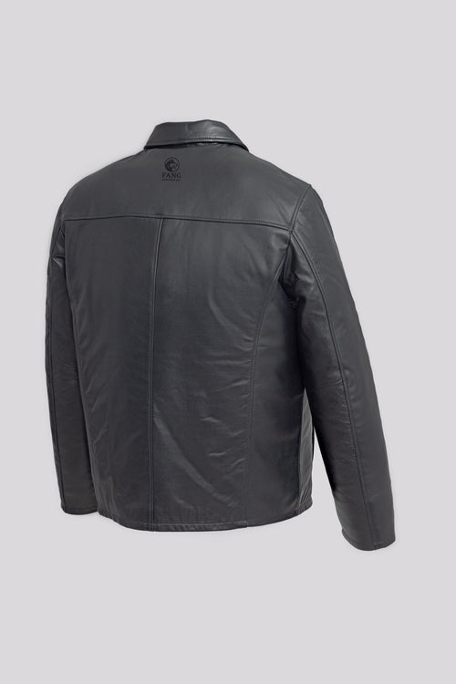 Anderson Men's Lambskin Leather Jacket — Fang Leather Co.