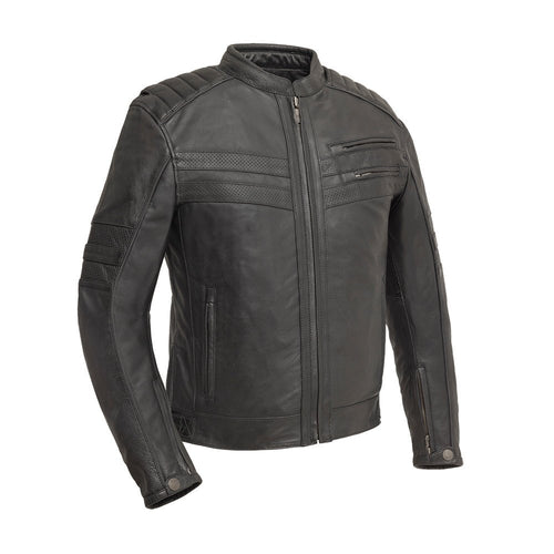 BiTurbo - Men's Leather Motorcycle Jacket — Fang Leather Co.