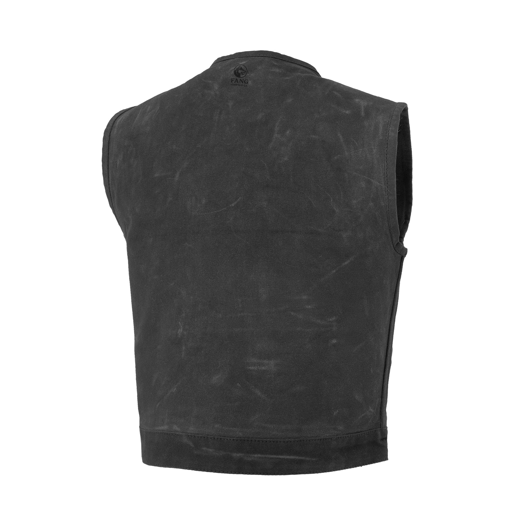 Lowside - Waxed Men's Motorcycle Canvas Vest image 3